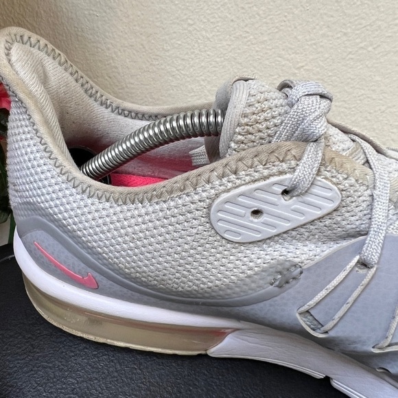 🌹 Nike Womens Air Max Sequent 3 Running Shoes Grey/Pink 908993-012 Size 10 - Picture 9 of 16